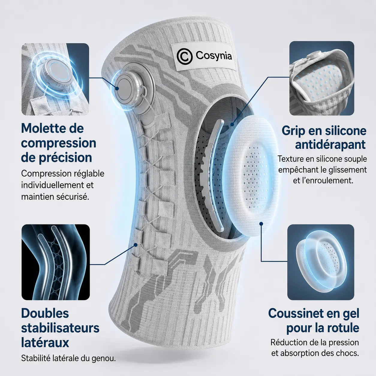 Genouillère ajustable