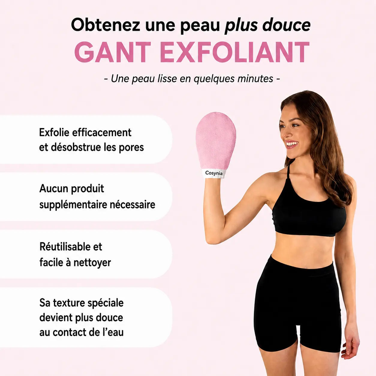 Gant exfoliant peeling