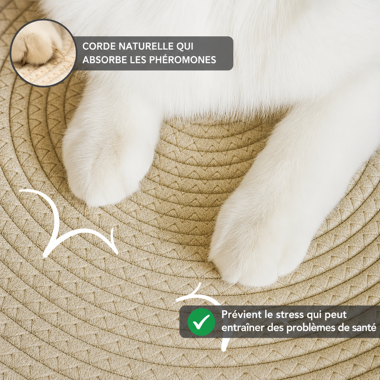 Panier Sérénité | Découvrez le premier espace naturel pour chats d'intérieur, conçu sur la base de recherches scientifiques