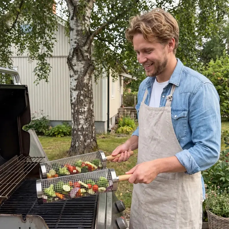 Panier à barbecue rond